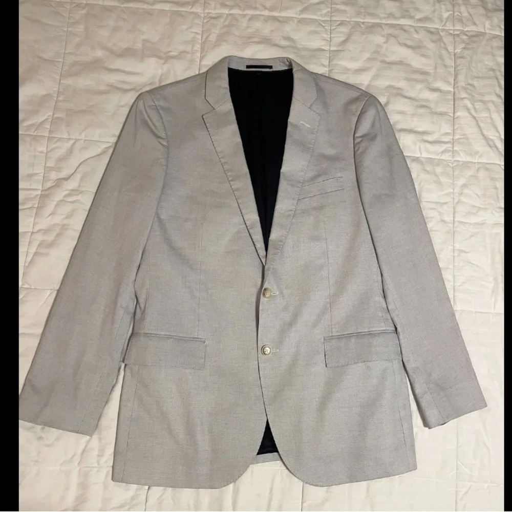 J. Crew Ludlow Slim Fit Tessuti di Sondrio Cotton Pale Blue Jacket Blazer 42R